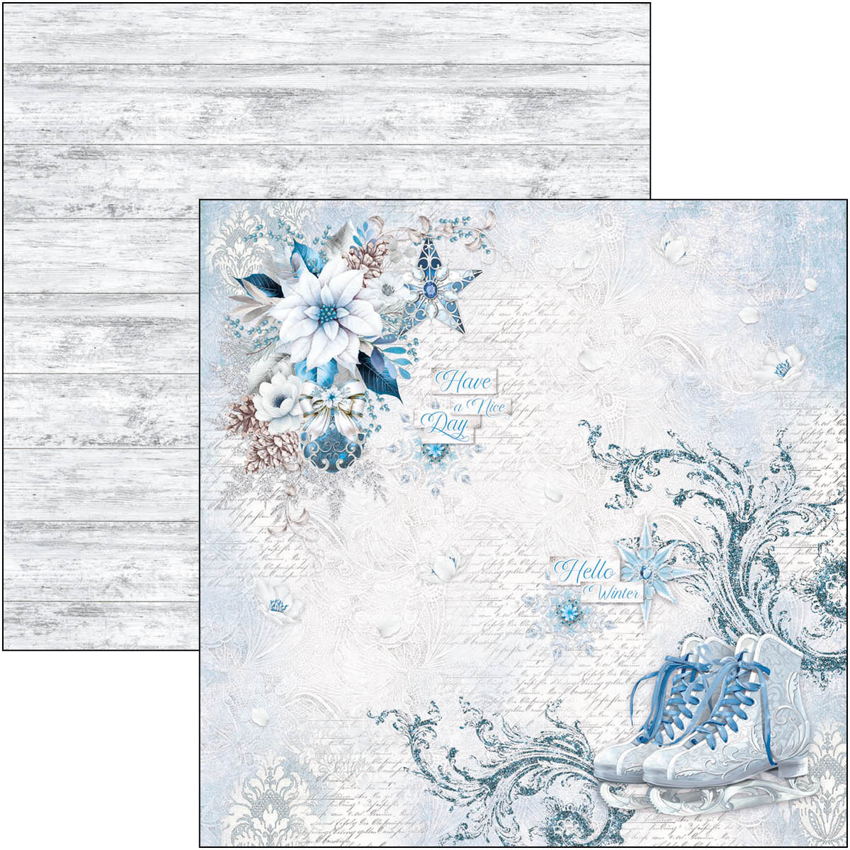 Elegance of Blue Pad 8"x8" 12/Pkg