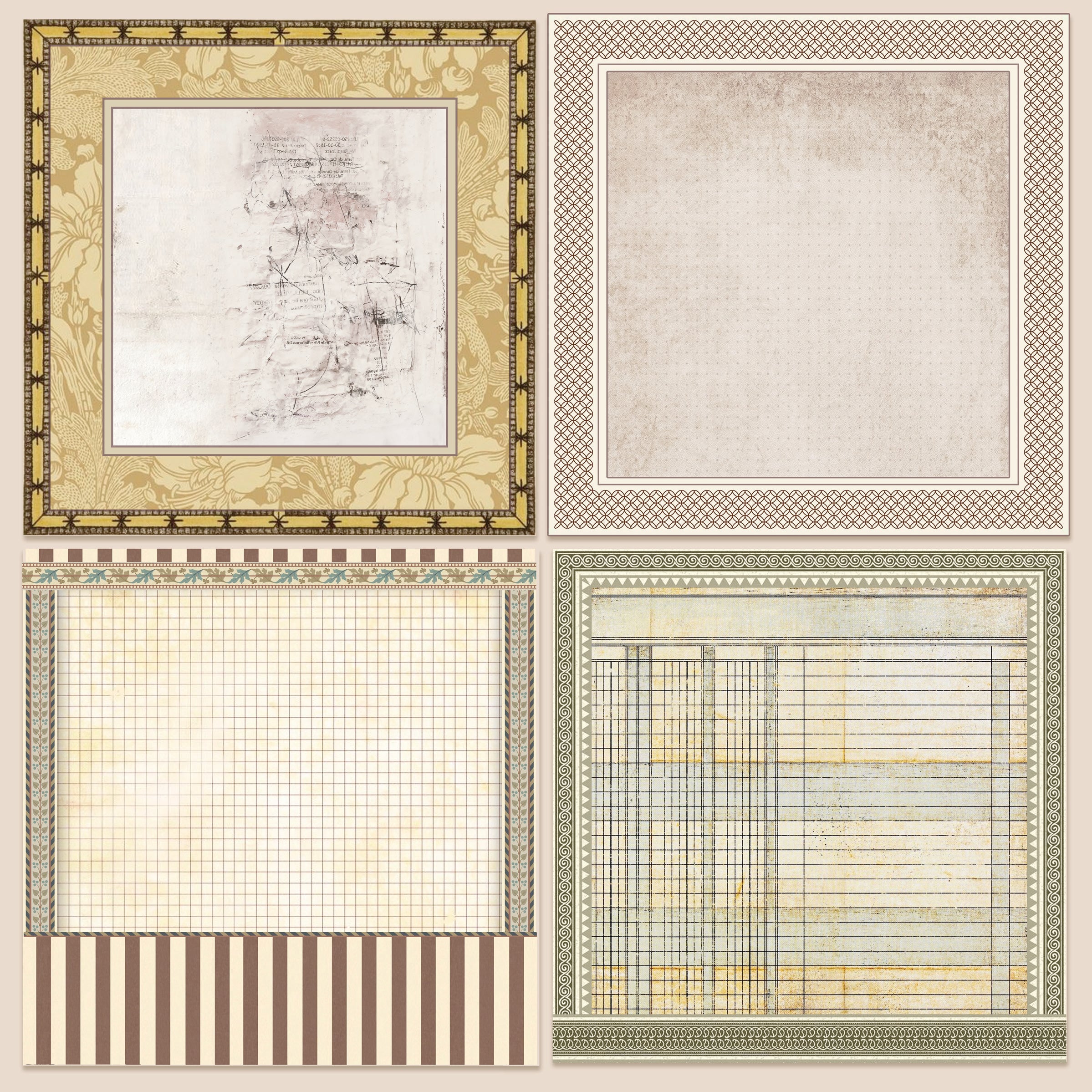 Typographic Pad 8"x8" 12/Pkg