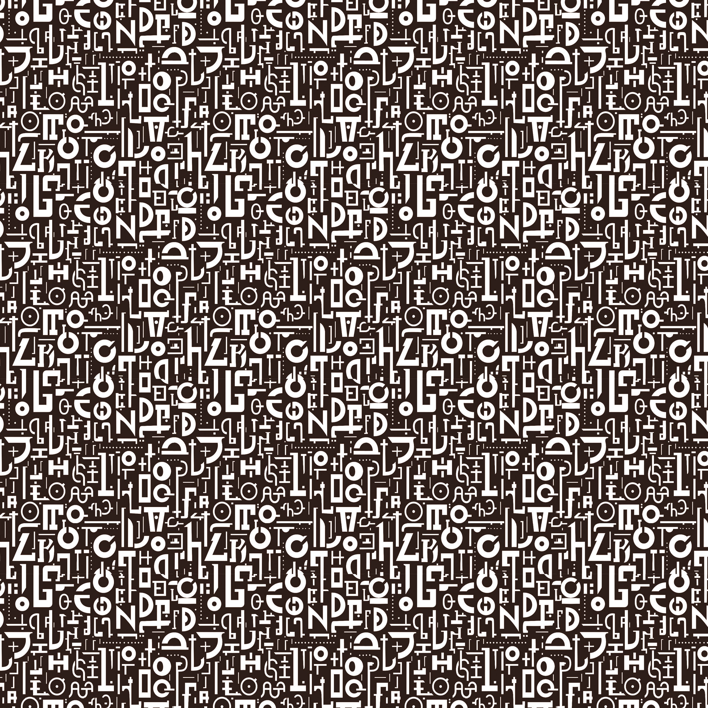 Typographic Pad 8"x8" 12/Pkg