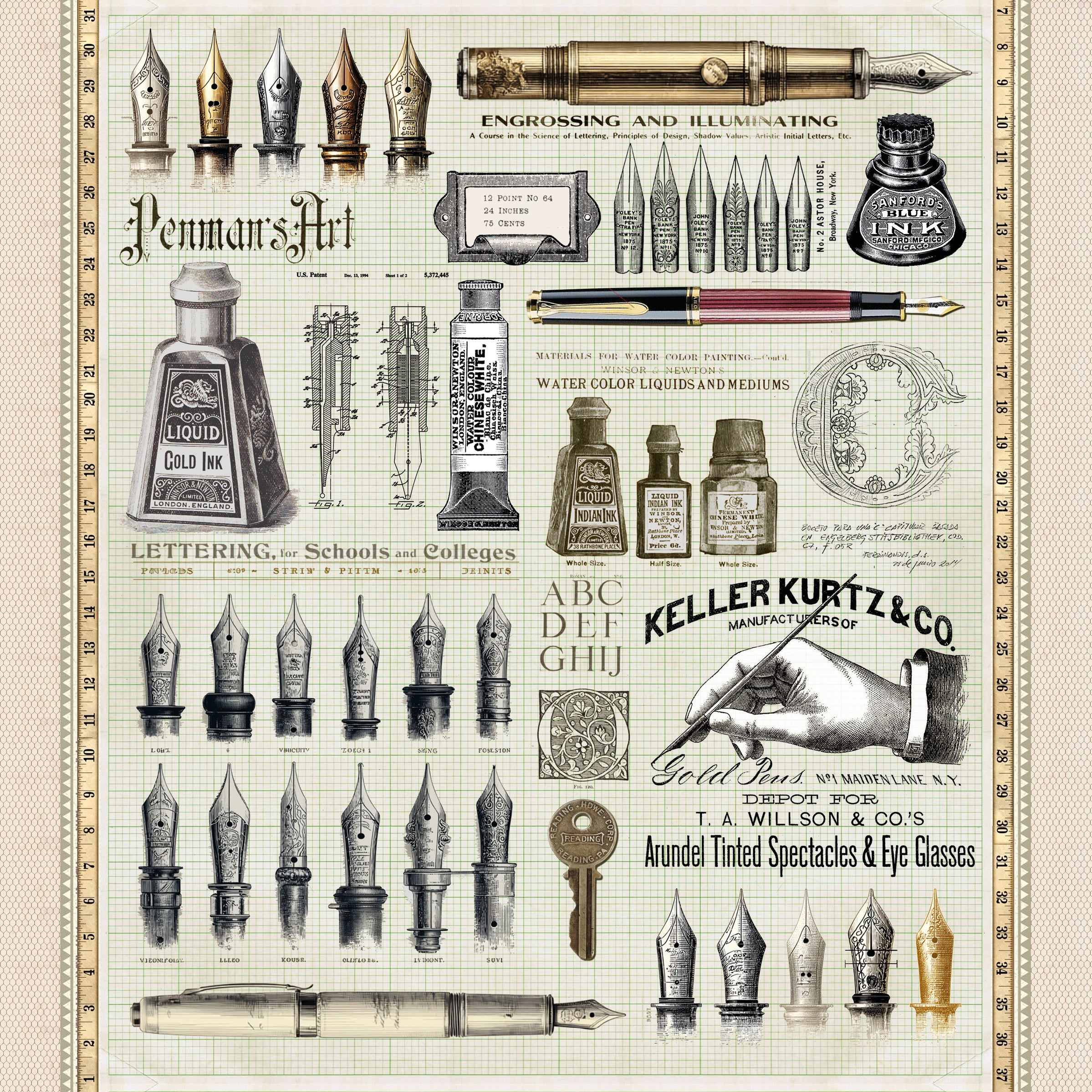 Typographic Pad 8"x8" 12/Pkg