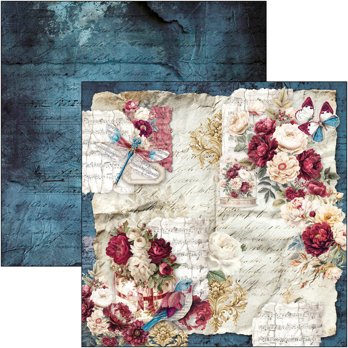 Bohemian Burgundy Pad 8"x8" 12/Pkg