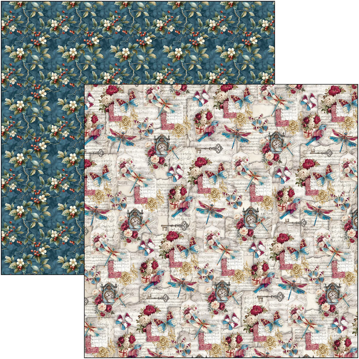 Bohemian Burgundy Pad 8"x8" 12/Pkg