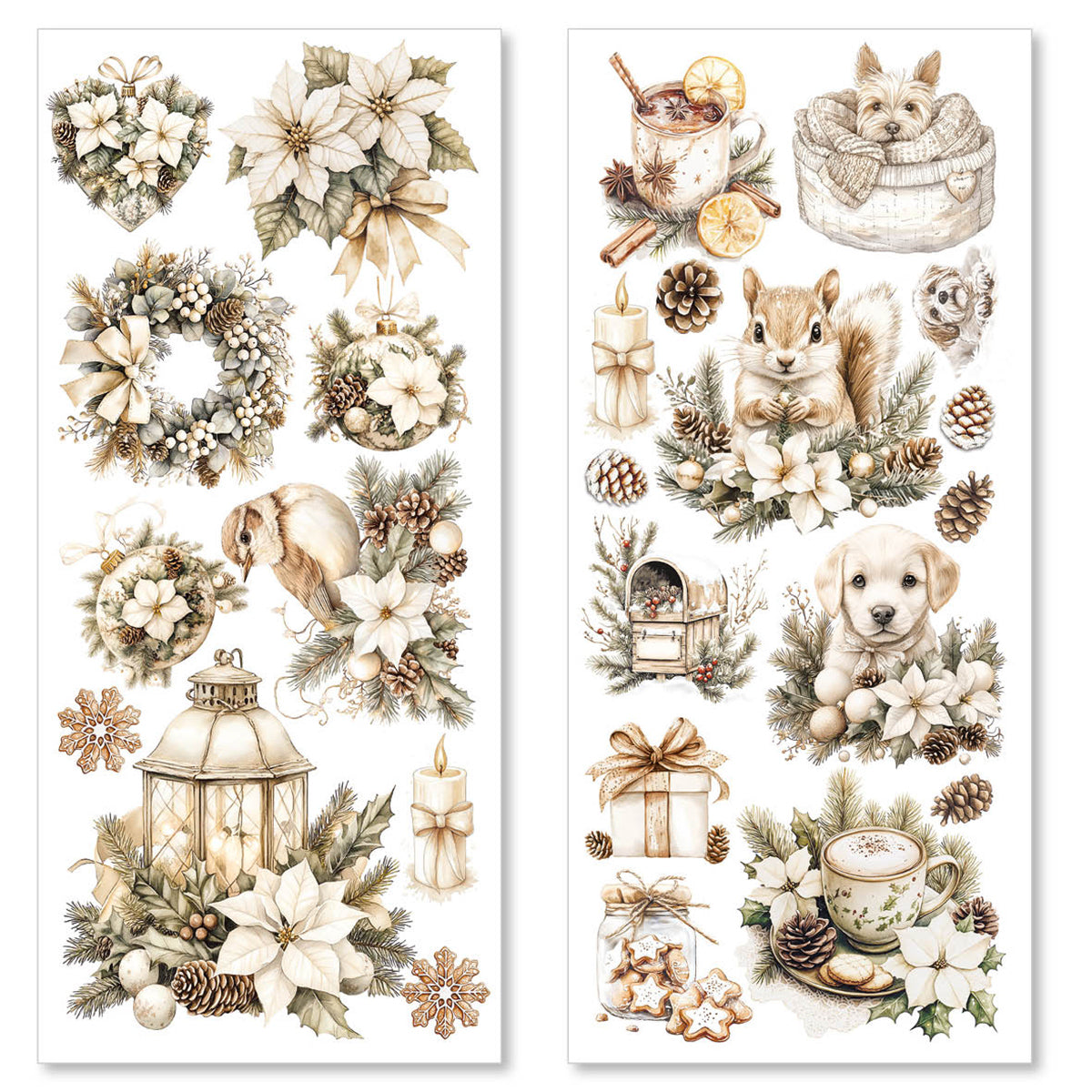 Winter Season Transparent Adhesive Sheets 5/Pkg