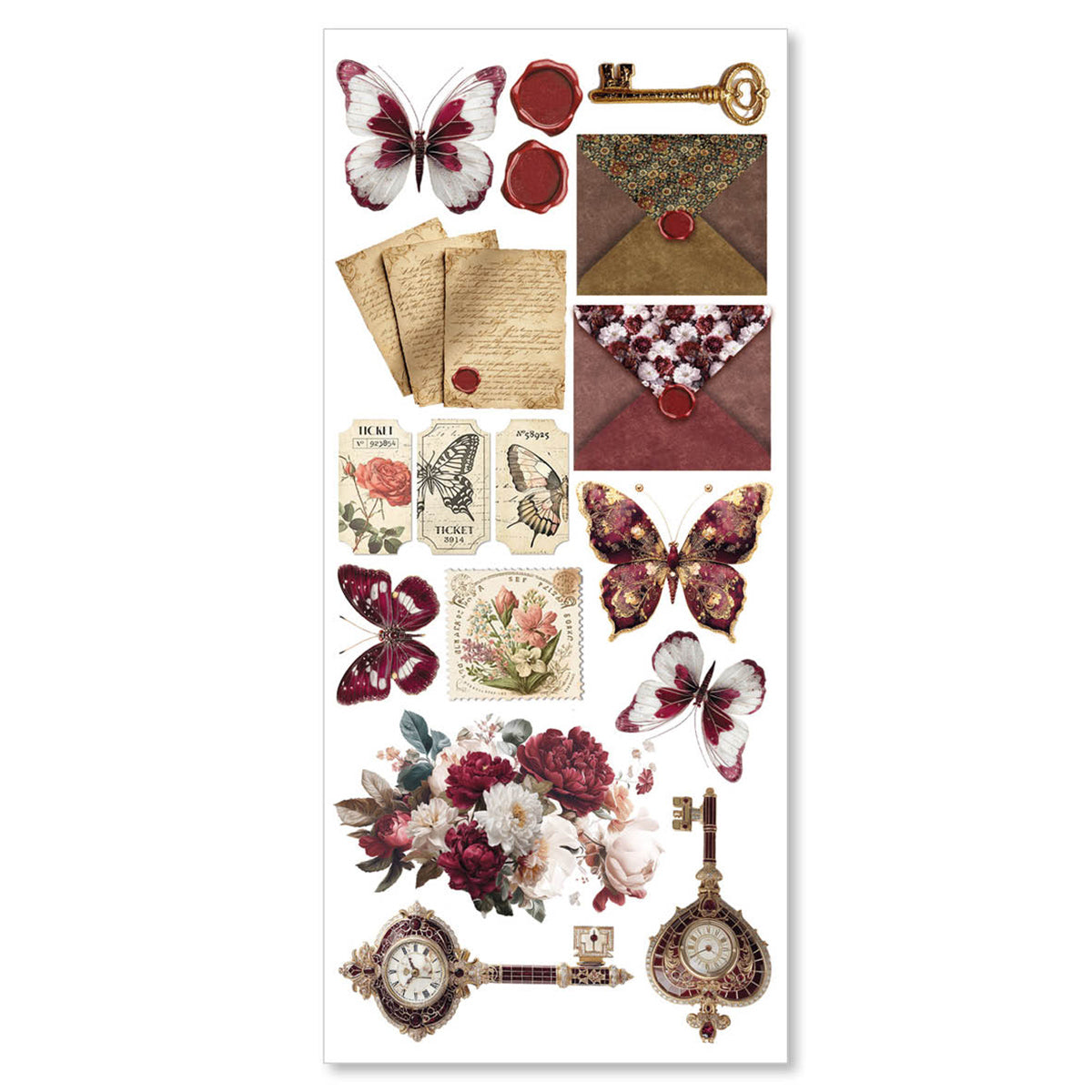 Book Lover Transparent Adhesive Sheets  5/Pkg