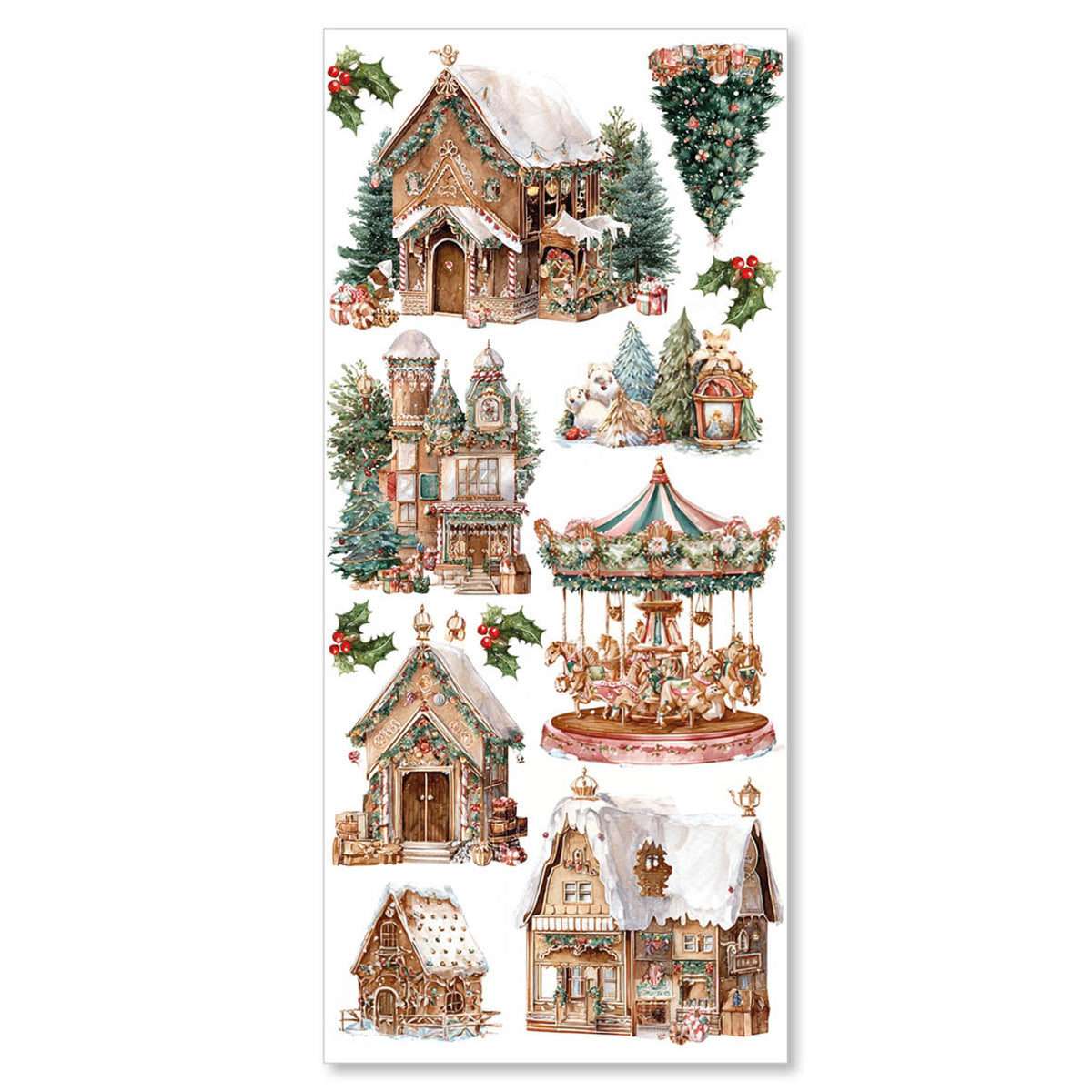 The Jolly Elfs Transparent Adhesive Sheets 5/Pkg