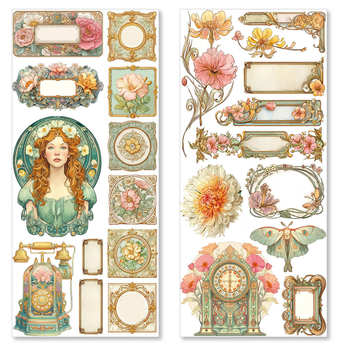 Art Stickers Artemis Transparent Adhesive Sheets 5/Pkg