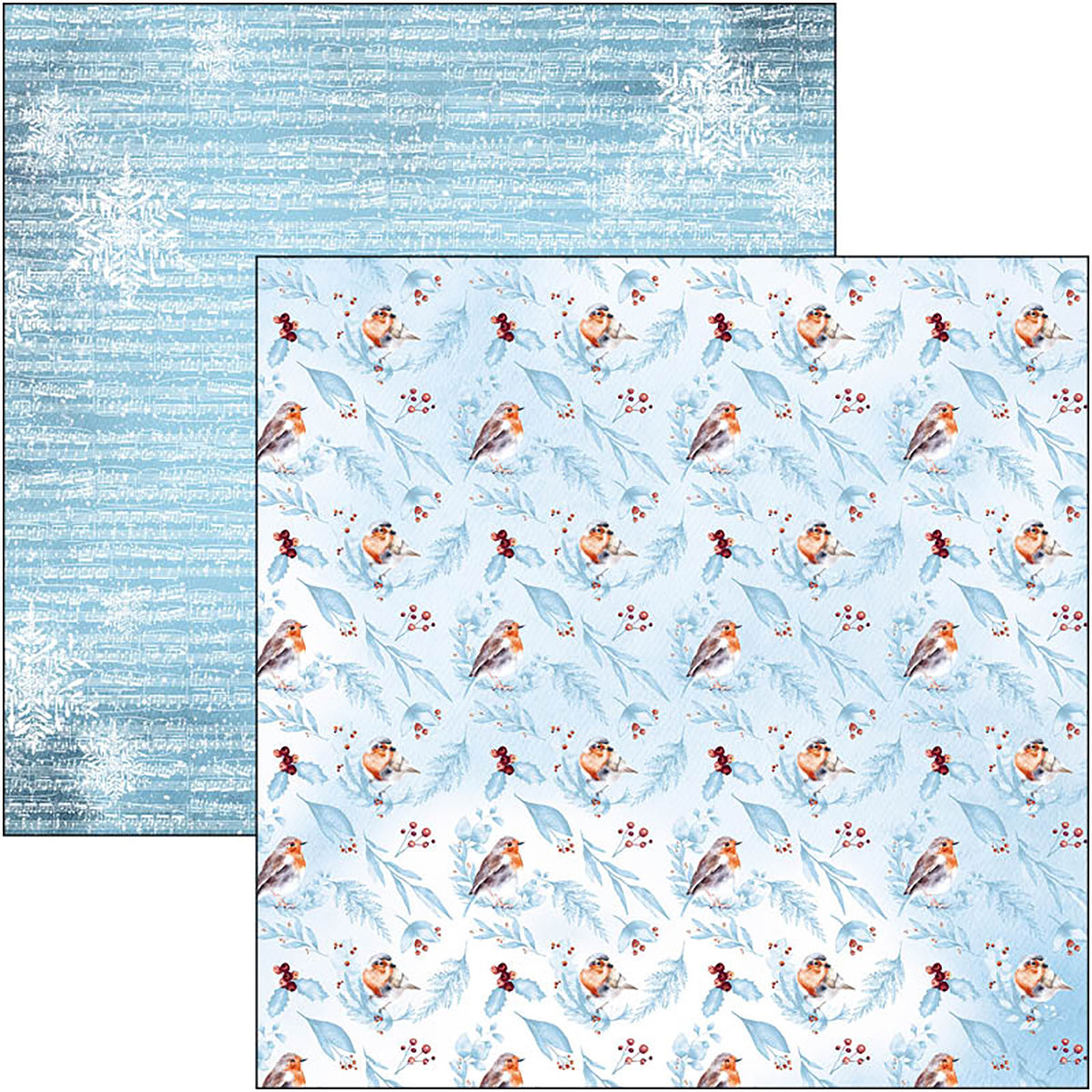 Ciao Bella Winter Journey Paper Pad 12"x12" 12/Pkg