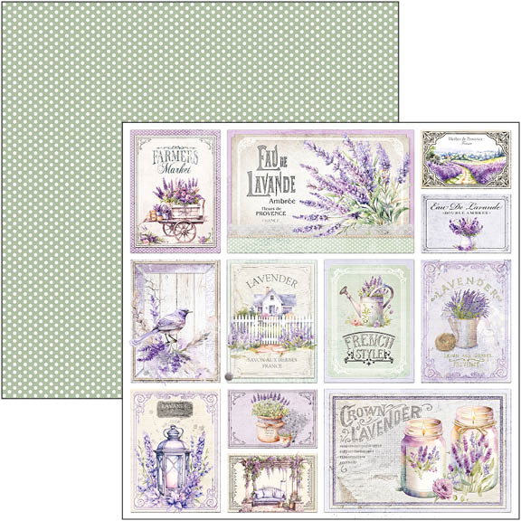 Morning In Provence Paper Pad 12"x12" 12/Pkg