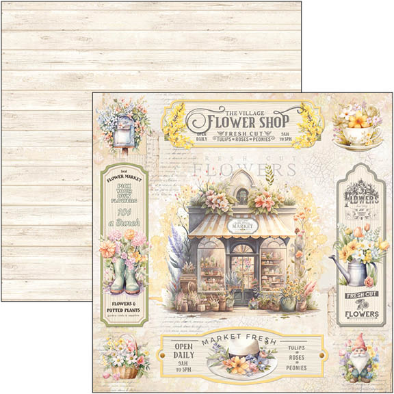 Flower Shop Paper Pad 12"x12" 12/Pkg