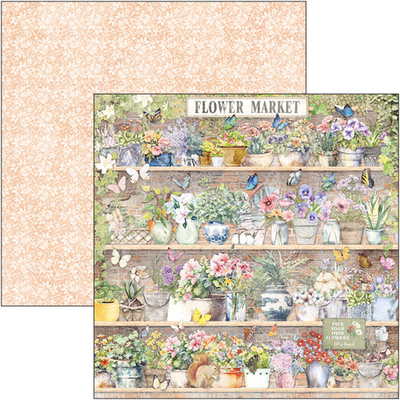 Flower Shop Paper Pad 12"x12" 12/Pkg