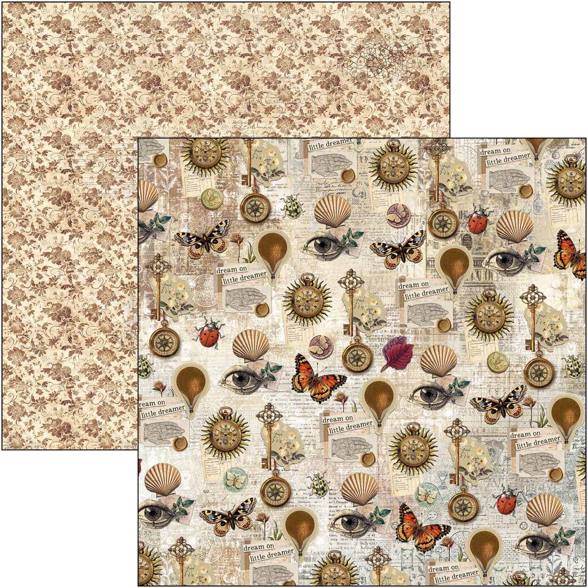 Cabinet Of Curiosities Paper Pad 12"x12" 12/Pkg