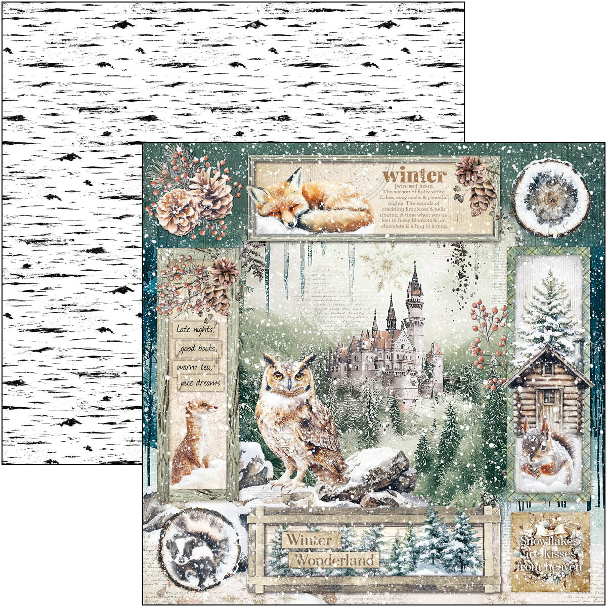 Forest Tales Paper Pad 12"x12" 12/Pkg
