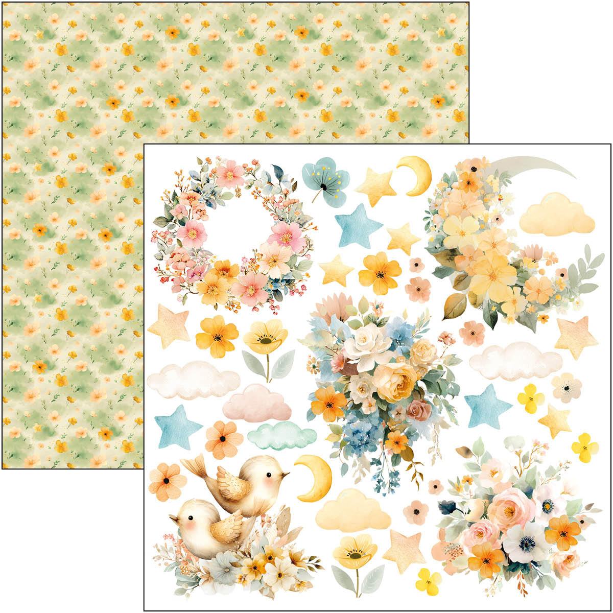 Lunibloom Paper Pad 12"x12" 12/Pkg