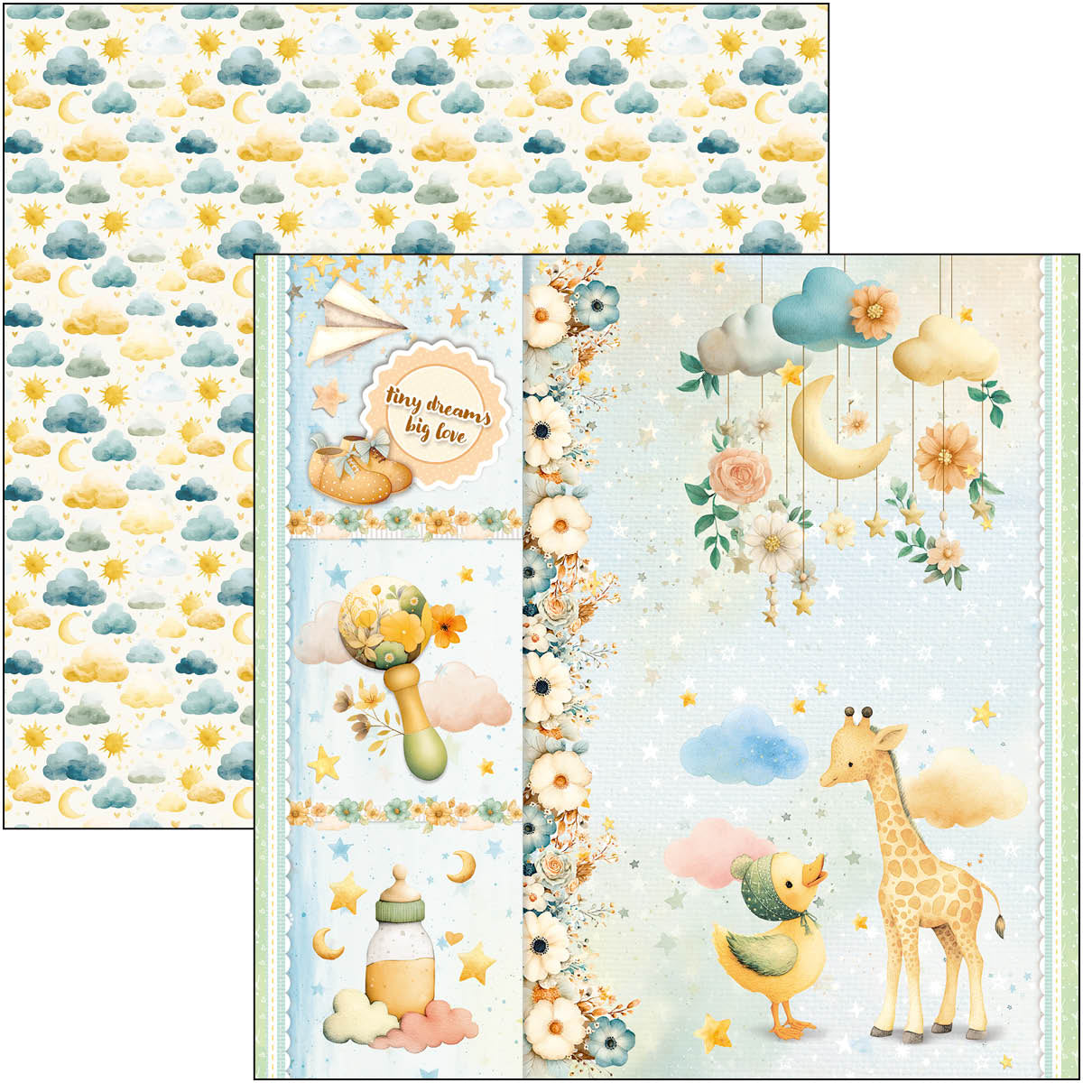 Lunibloom Paper Pad 12"x12" 12/Pkg