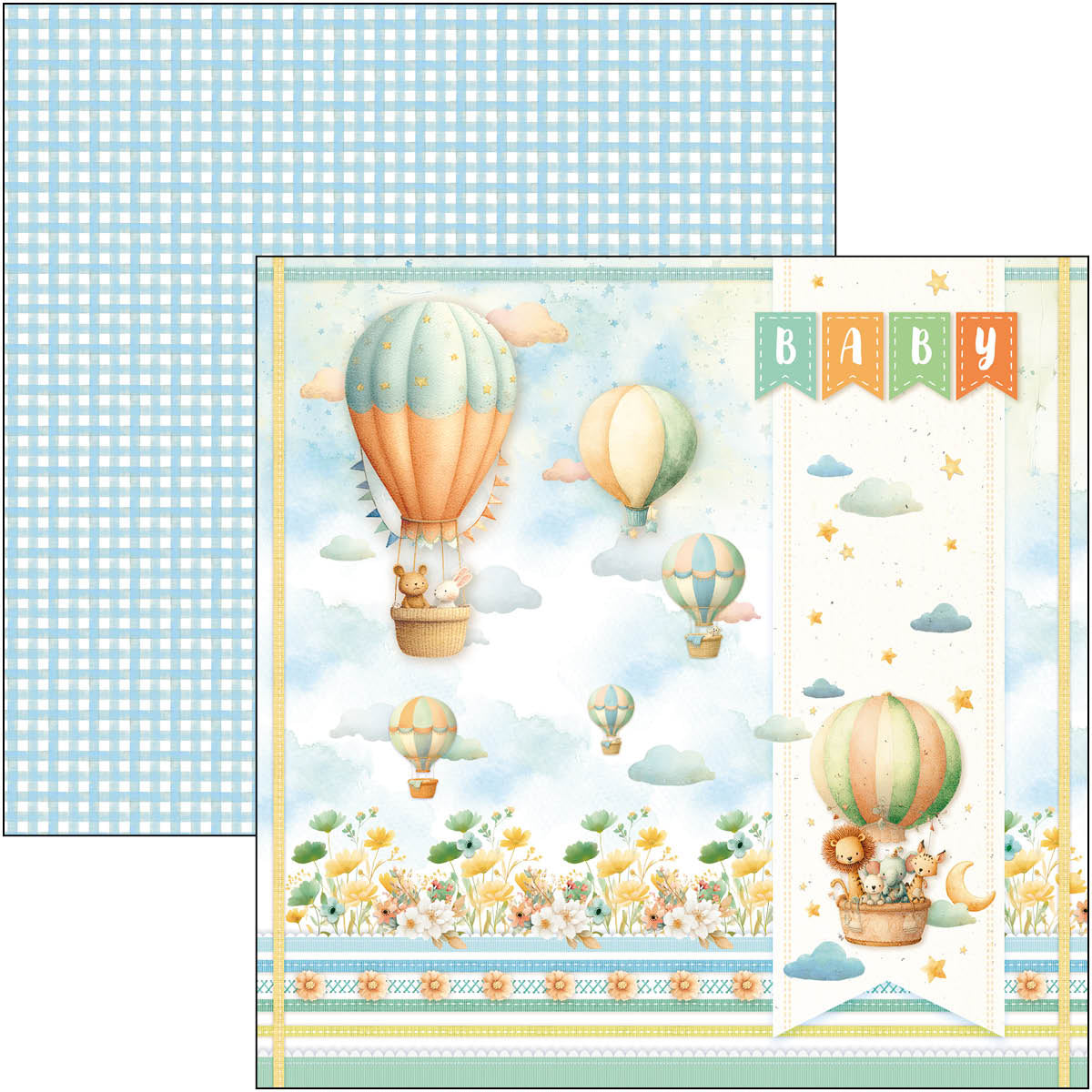 Lunibloom Paper Pad 12"x12" 12/Pkg
