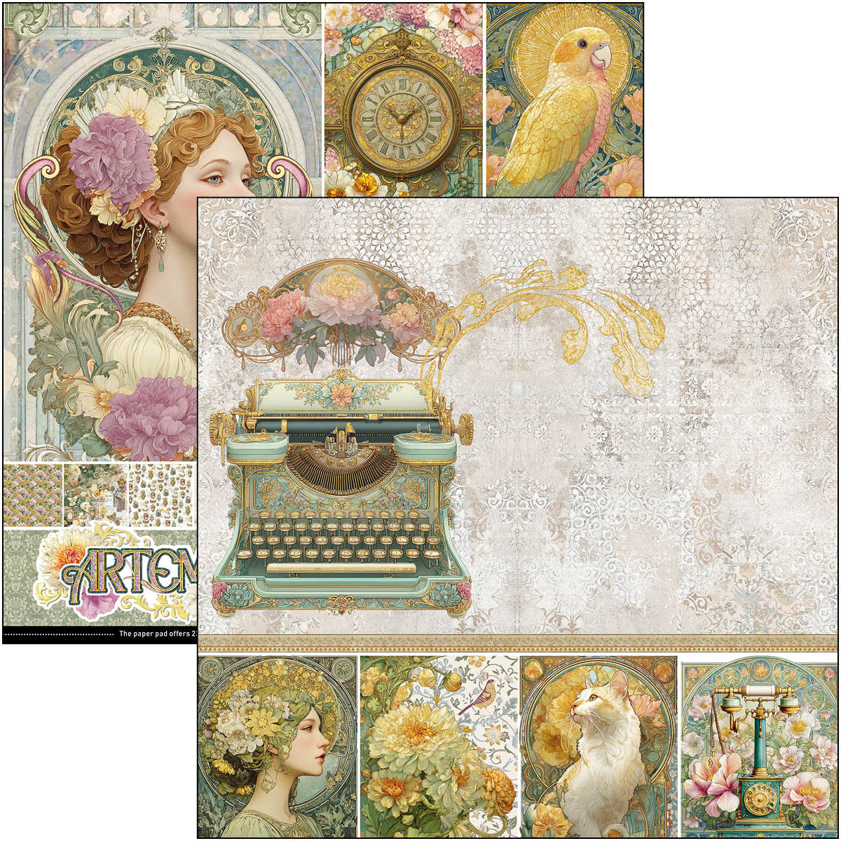 Artemis Paper Pad 12"x12" 12/Pkg