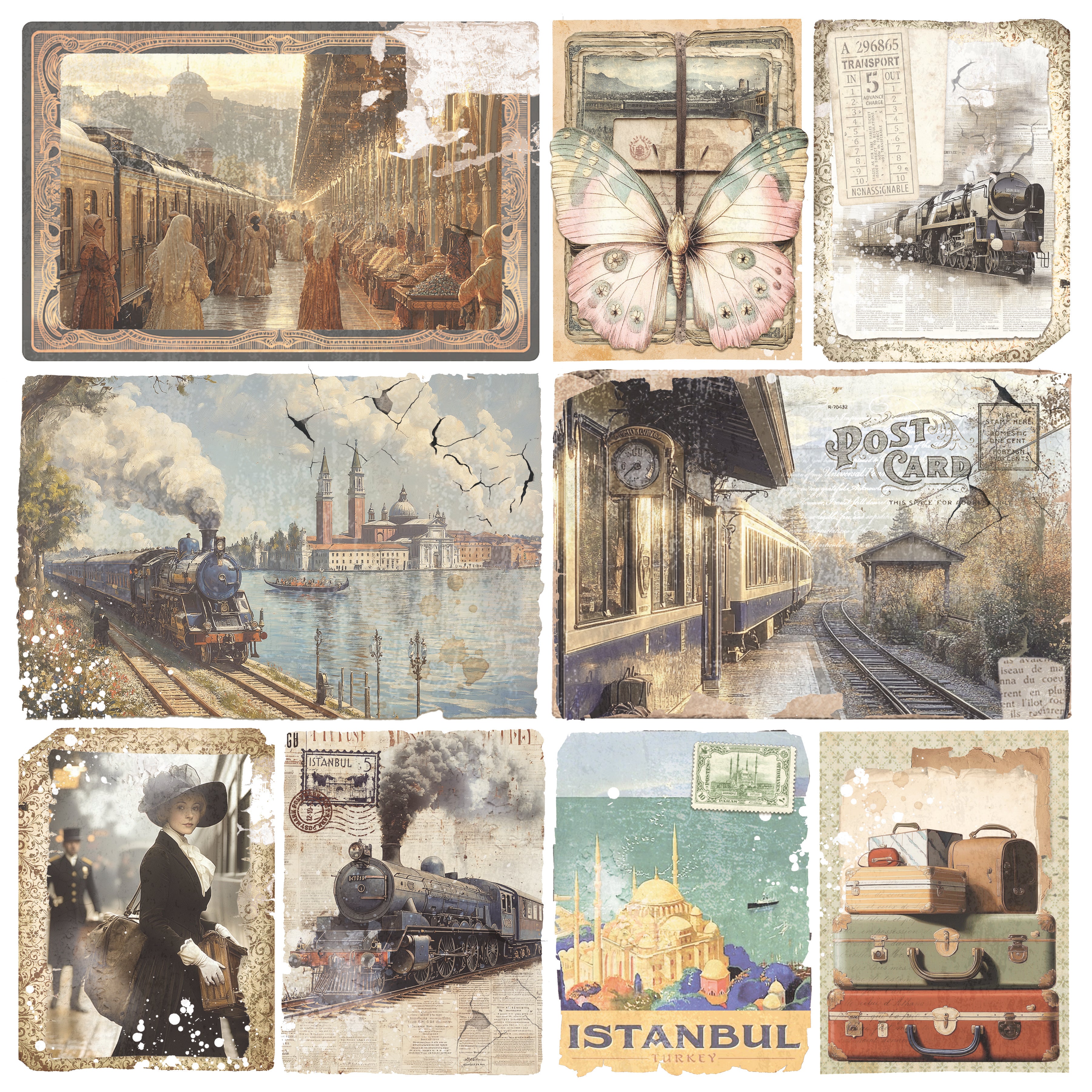 Eastern Journey Paper Pad 12"x12" 12/Pkg
