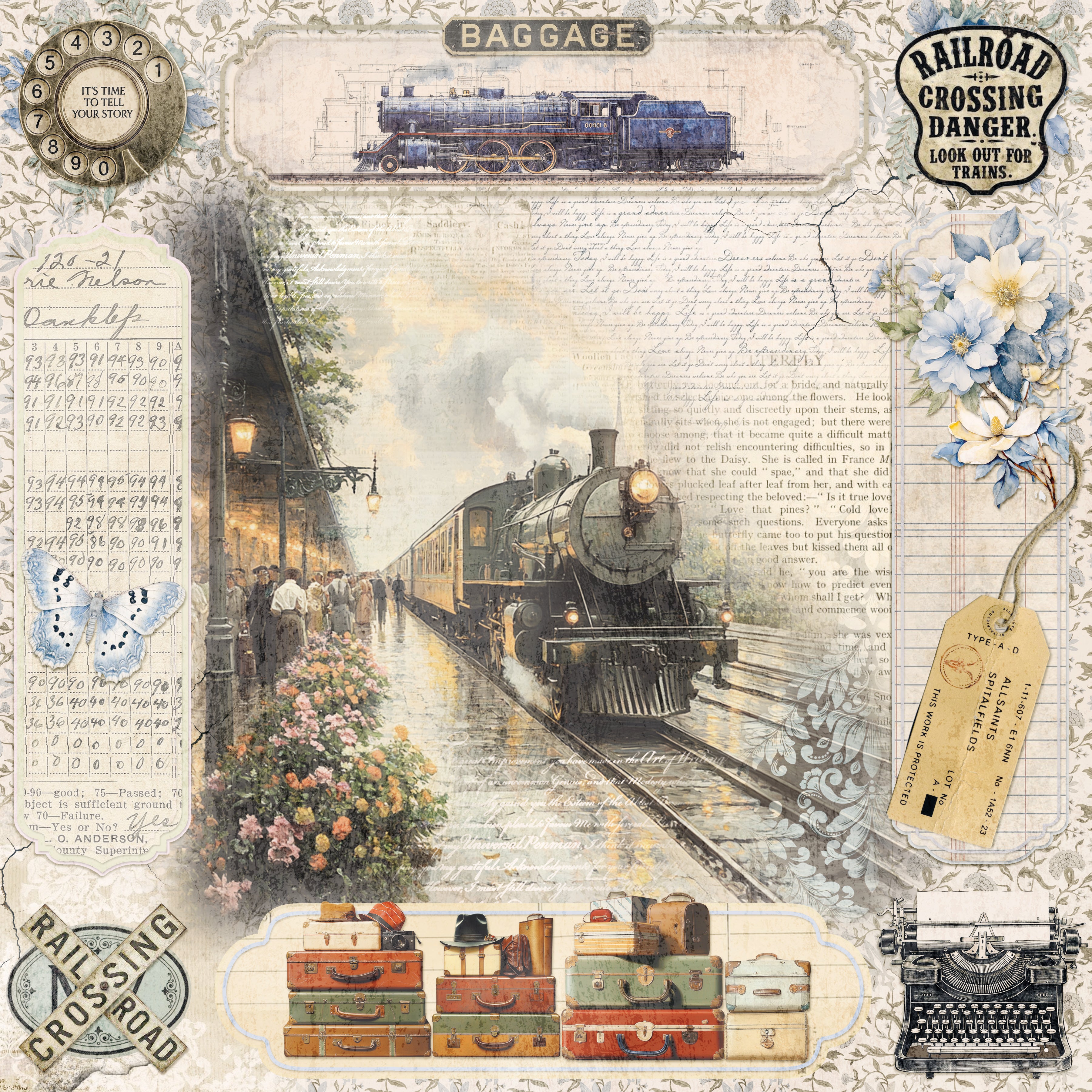 Eastern Journey Paper Pad 12"x12" 12/Pkg