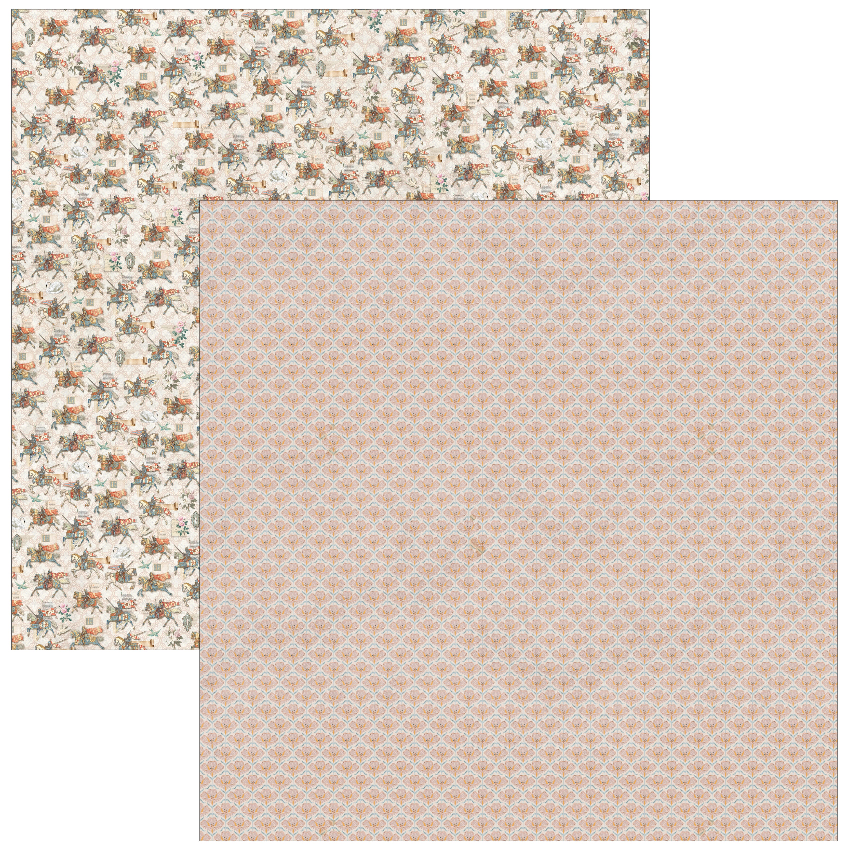 Courtly Love Paper Pad 12"x12" 12/Pkg