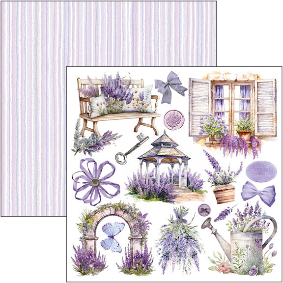 Morning In Provence Fussy Cut Pad 6"x6" 24/Pkg