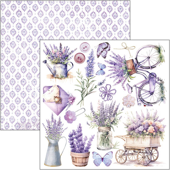 Morning In Provence Fussy Cut Pad 6"x6" 24/Pkg