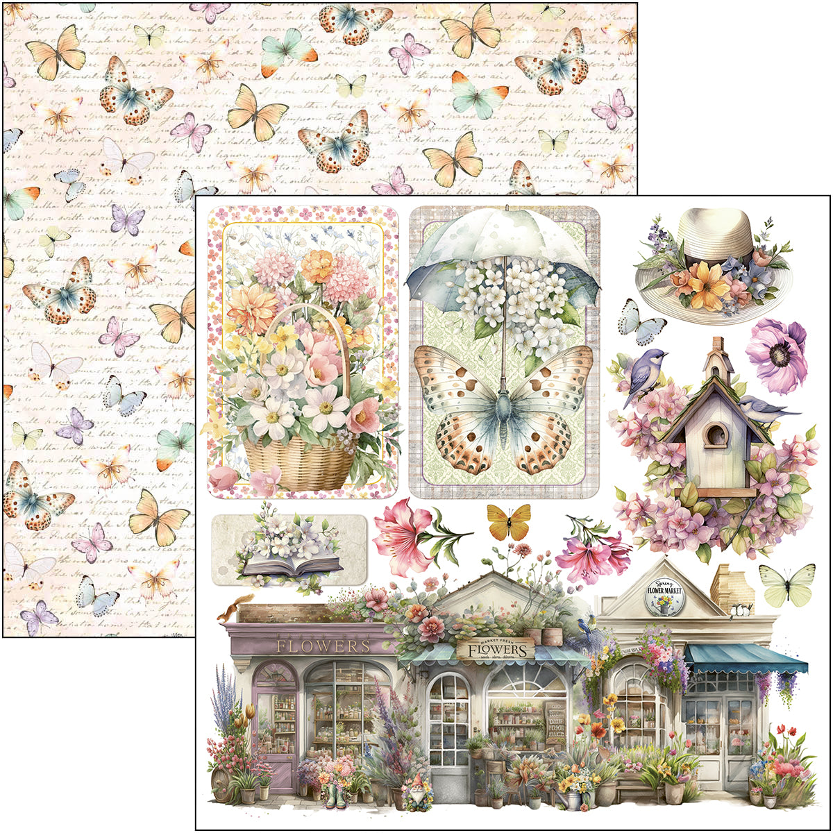 Flower Shop Fussy Cut Pad 6"x6" 24/Pkg