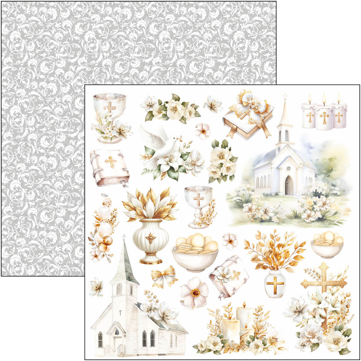 Blessing Day Fussy Cut Pad 6"x6" 24/Pkg