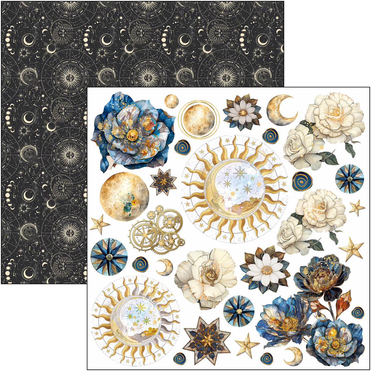 Celestial Fussy Cut Pad 6"x6" 24/Pkg
