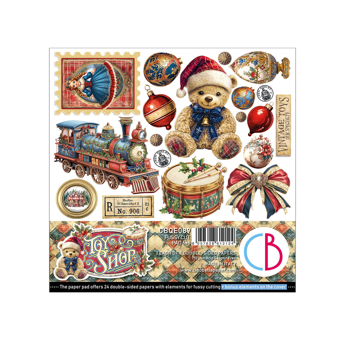 Toy Shop Fussy Cut Pad 6"x6" 24/Pkg