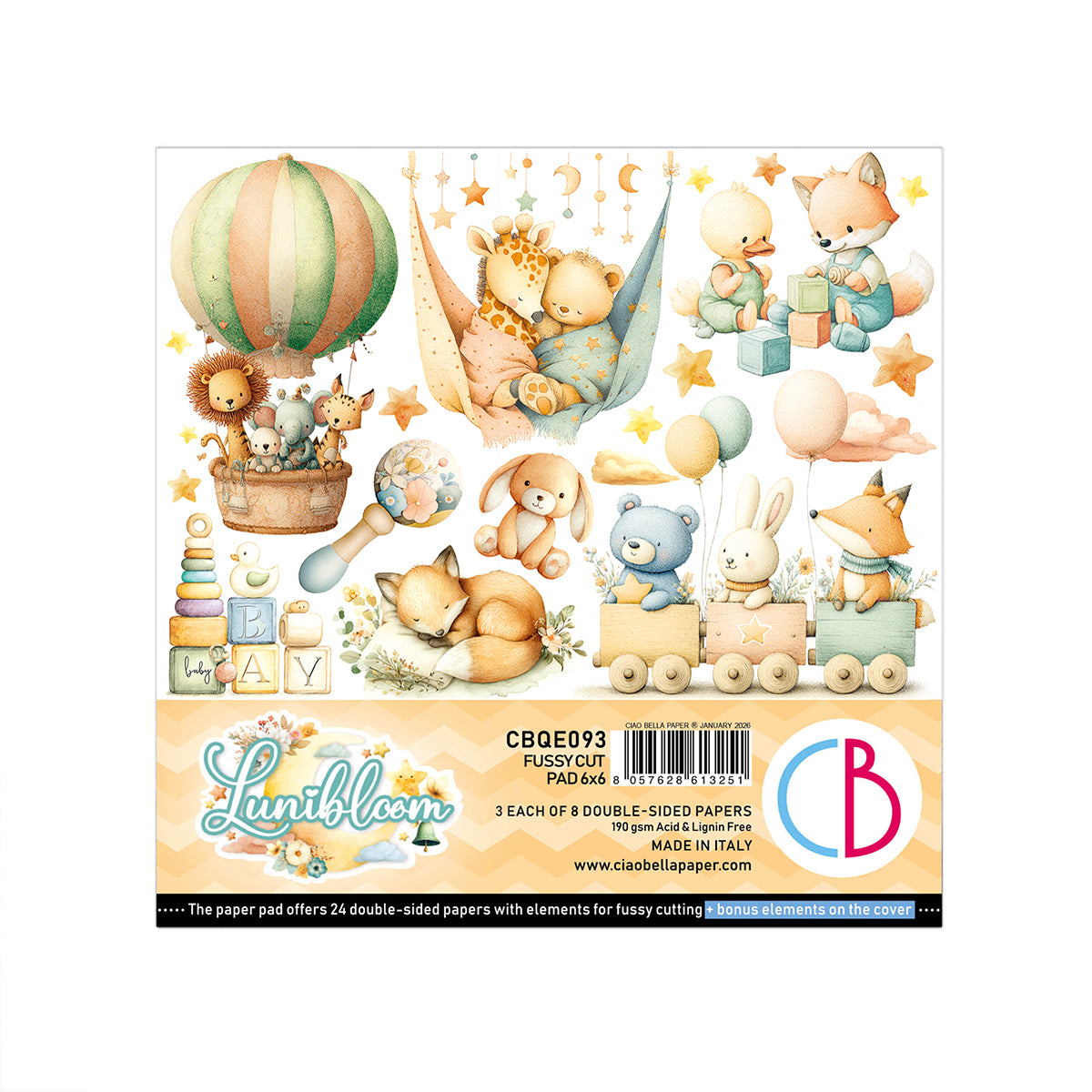Lunibloom Fussy Cut Pad 6"x6" 24/Pkg