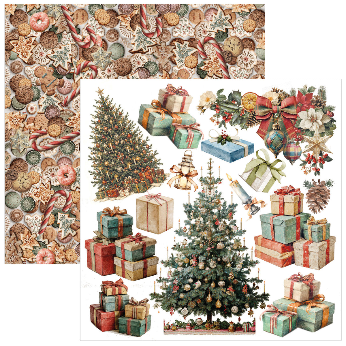 Merry & Bright Fussy Cut Pad 6"x6" 24/Pkg