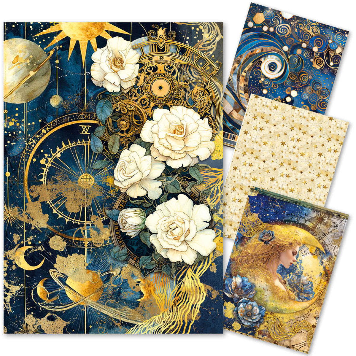 Rice Paper A4 MIXED 4/Pkg Celestial