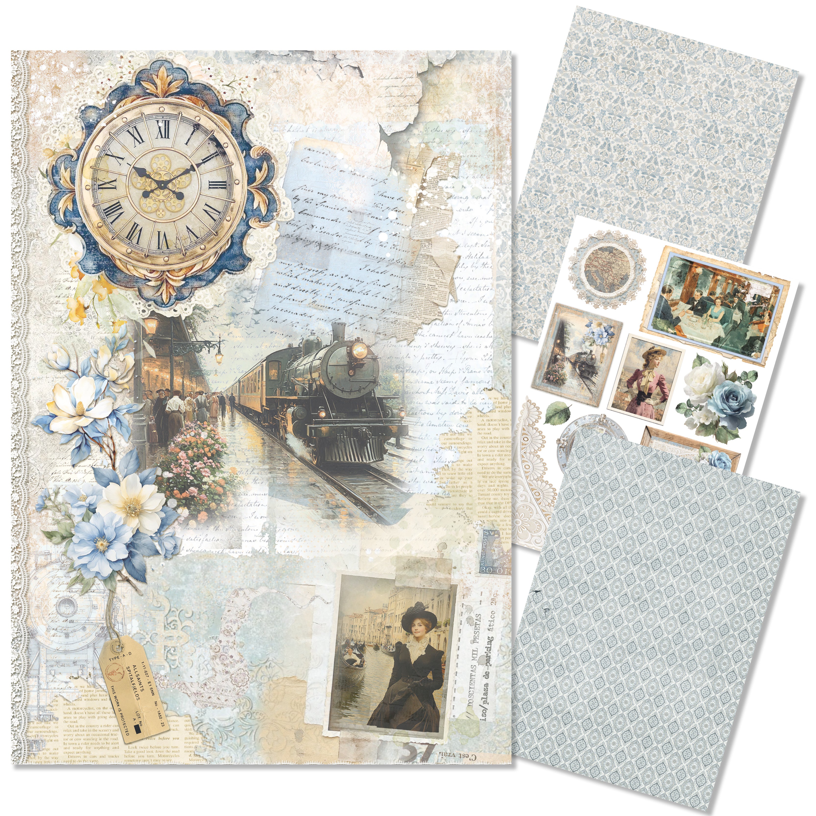 Rice Paper A4 MIXED 4/Pkg Eastern Journey