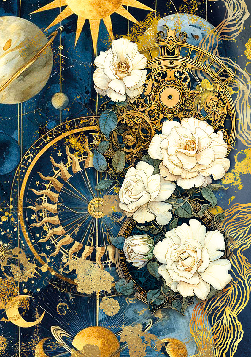 Rice Paper A5 MIXED 8/Pkg Celestial