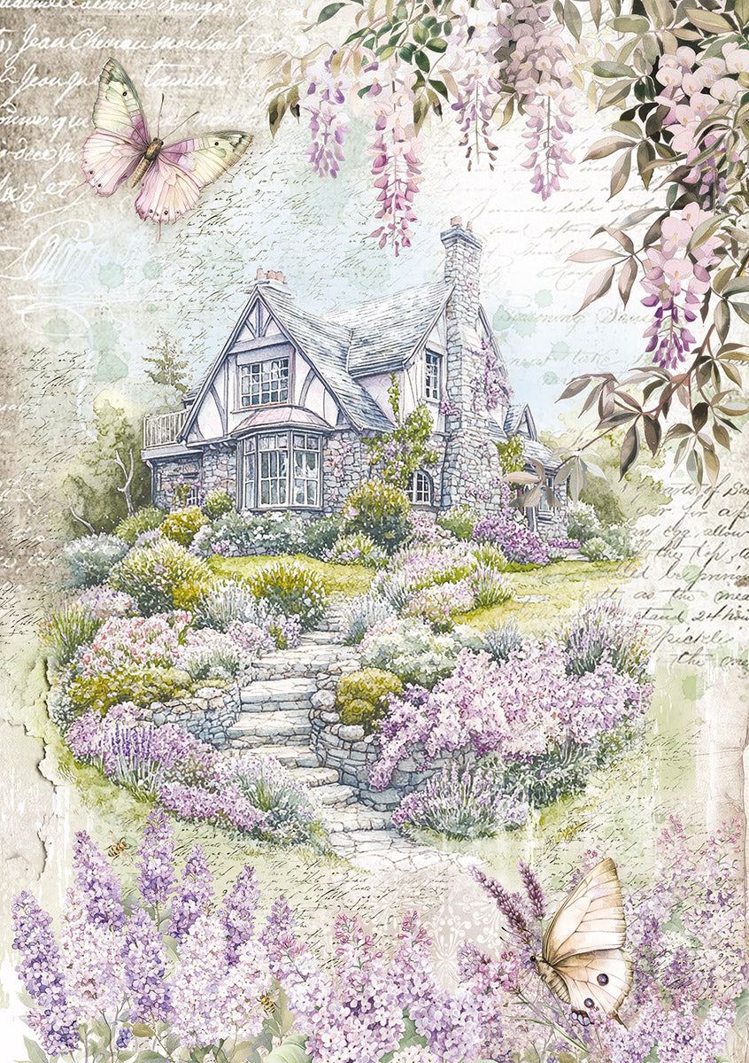 Rice Paper A5 MIXED 8/Pkg Secret Garden