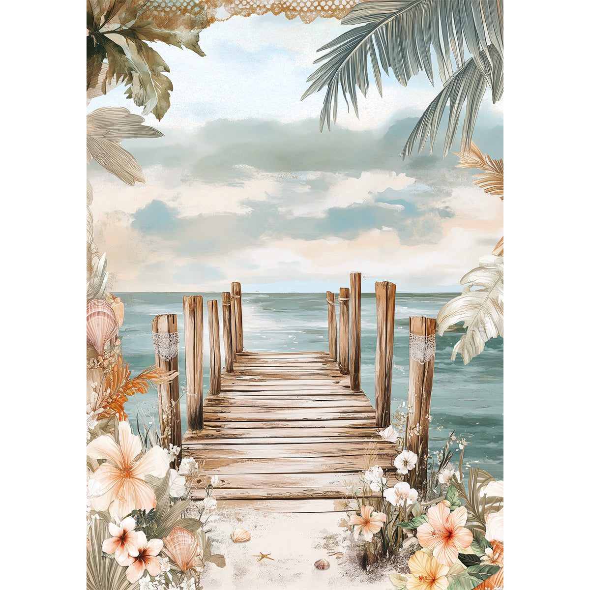 Rice Paper A5 MIXED 8/Pkg Summer Days