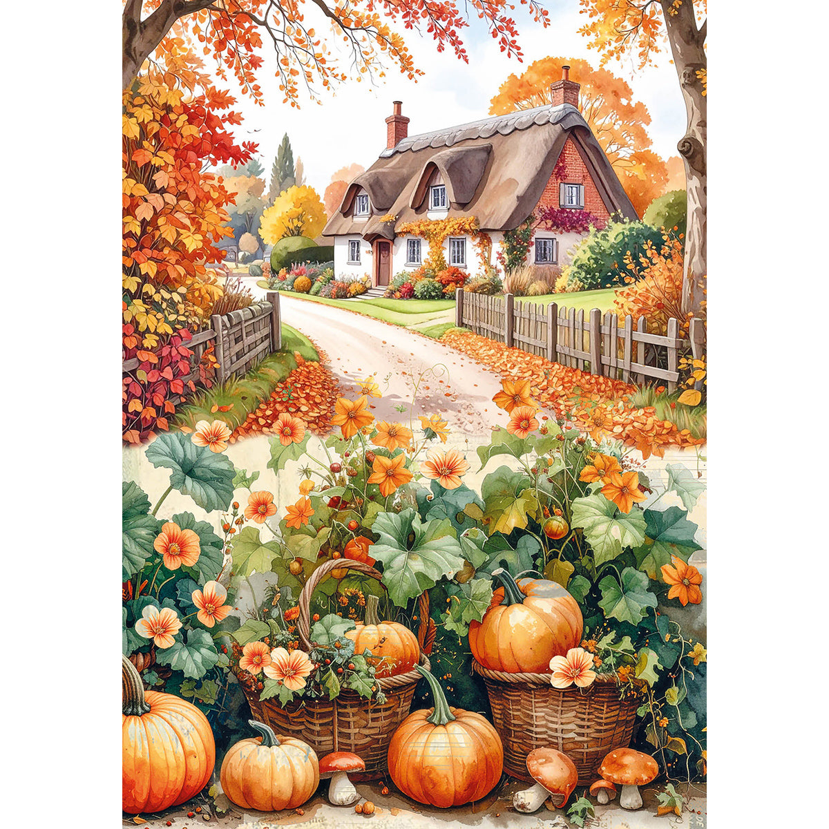 Rice Paper A5 MIXED 8/Pkg Hello Fall