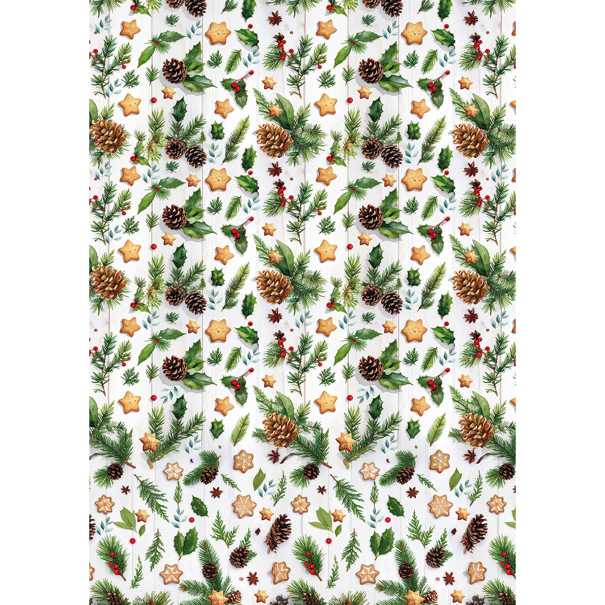 Rice Paper A5 MIXED 8/Pkg Hot Cocoa & Holly