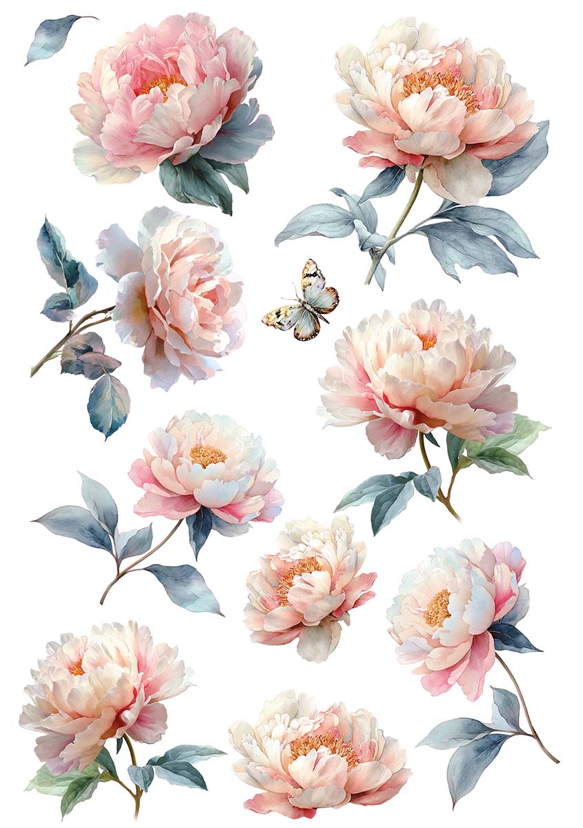 Rice Paper A5 MIXED 8/Pkg Afternoon Tea