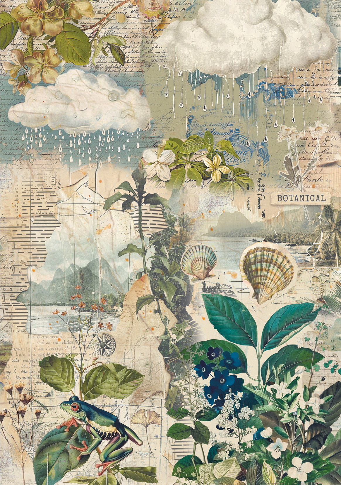 Rice Paper A5 MIXED 8/Pkg Jungle Vibes
