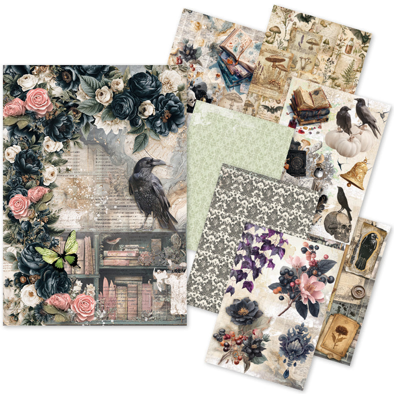 Rice Paper A5 MIXED 8/Pkg The Witch's Grimoire