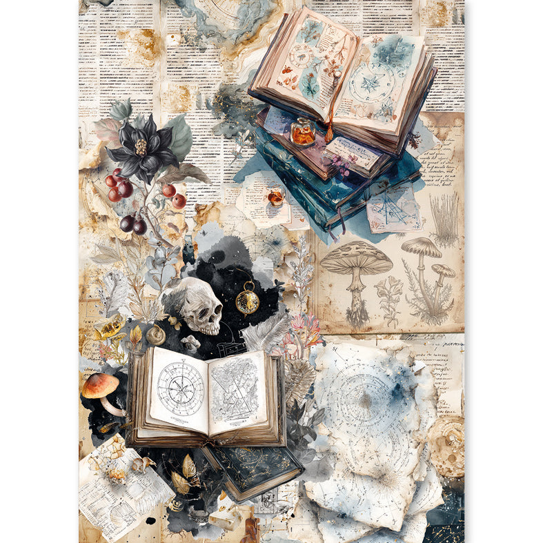 Rice Paper A5 MIXED 8/Pkg The Witch's Grimoire