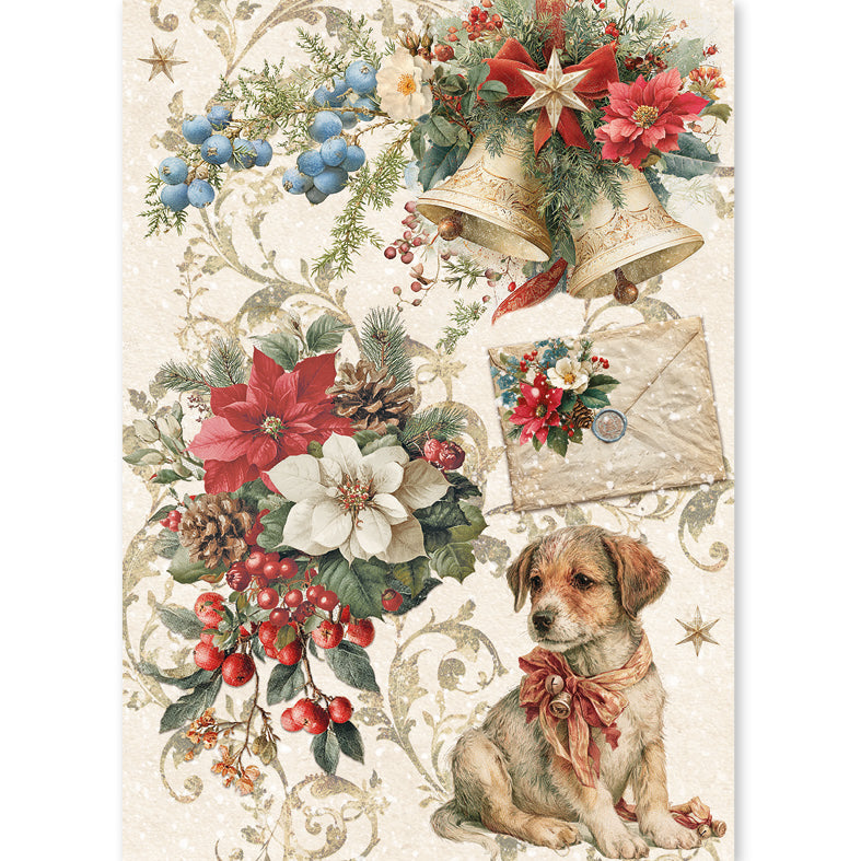 Rice Paper A5 MIXED 8/Pkg Cozy Christmas
