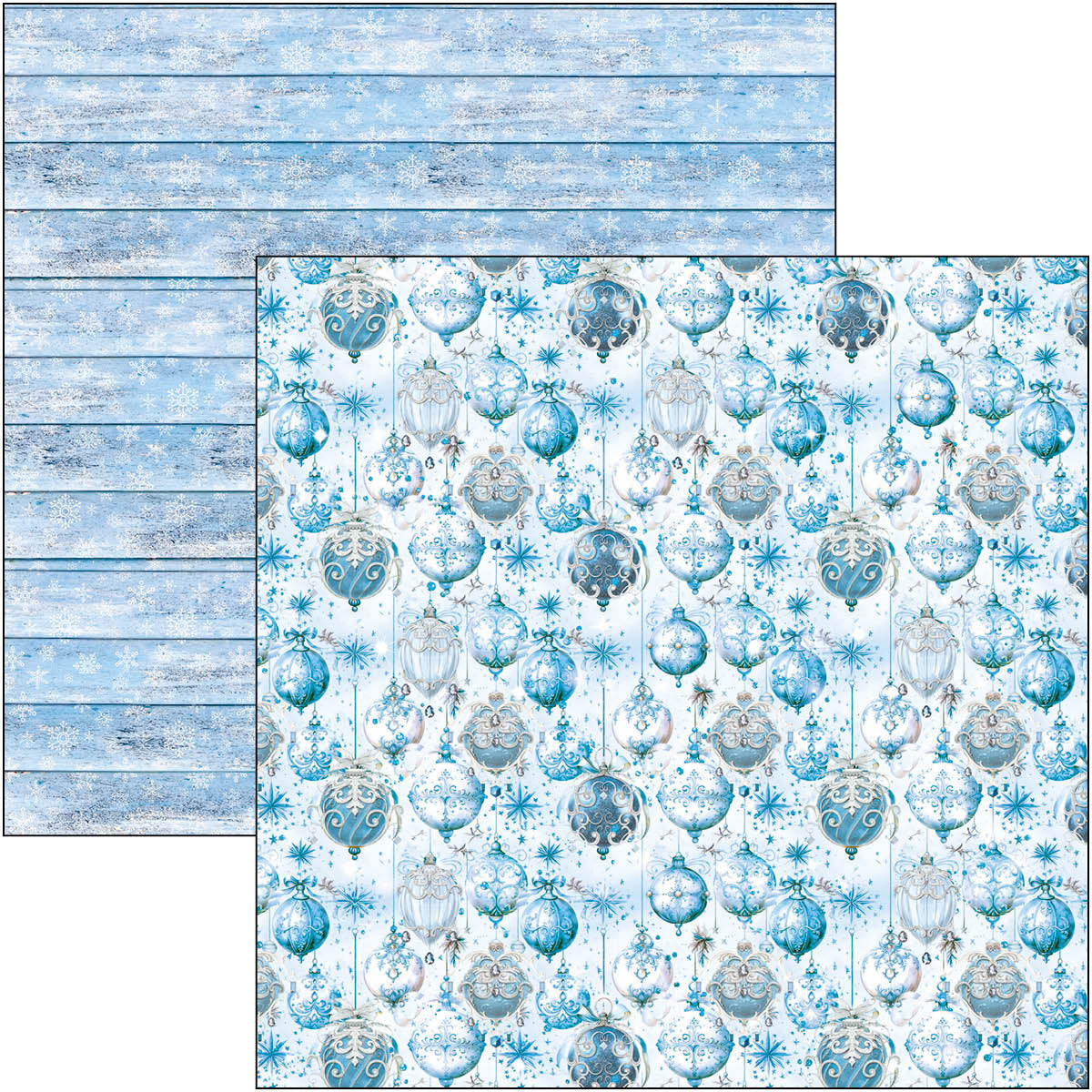 Elegance of Blue Patterns Pad 12"x12" 8/Pkg