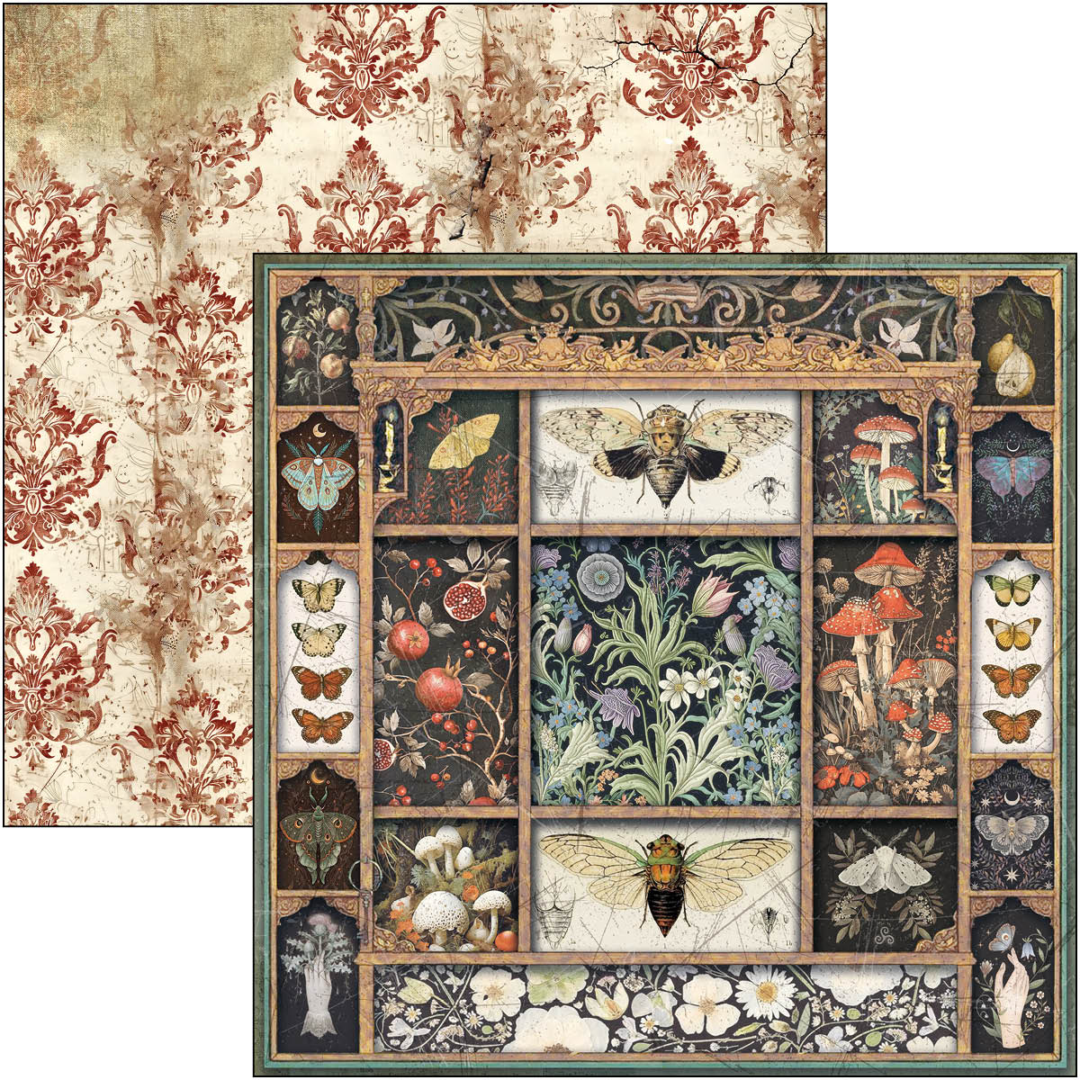 Cabinet Of Curiosities Patterns Pad 12"x12" 8/Pkg
