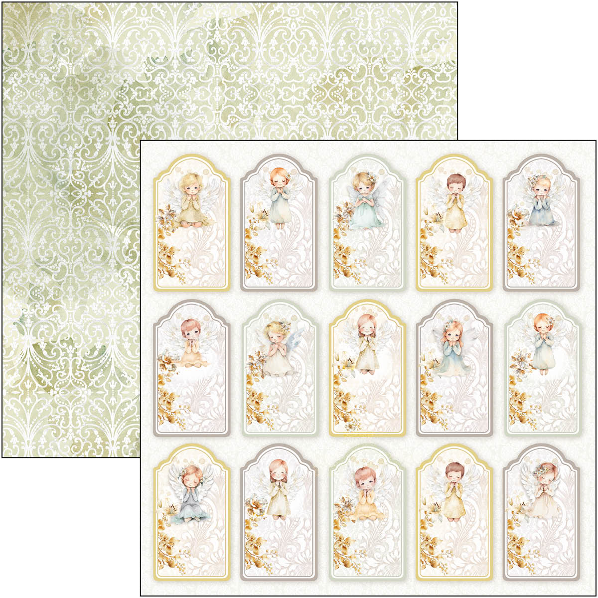 Blessing Day Patterns Pad 12"x12" 8/Pkg