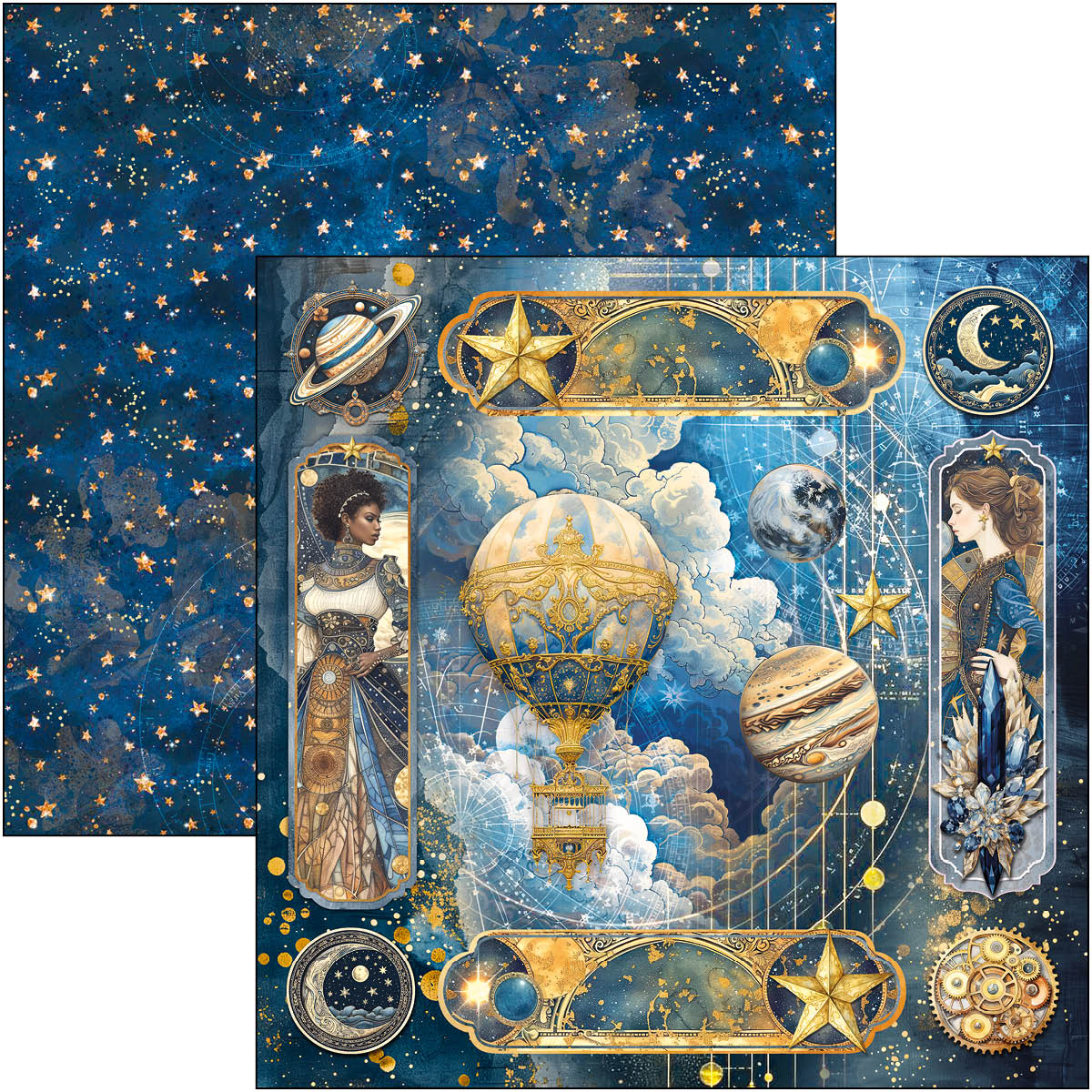 Celestial Patterns Pad 12"x12" 8/Pkg