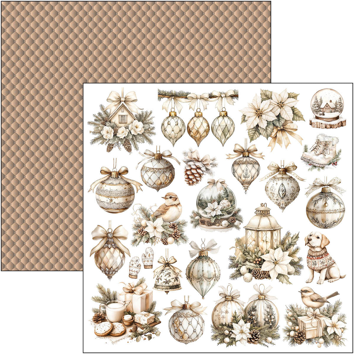 Winter Season Patterns Pad 12"x12" 8/Pkg