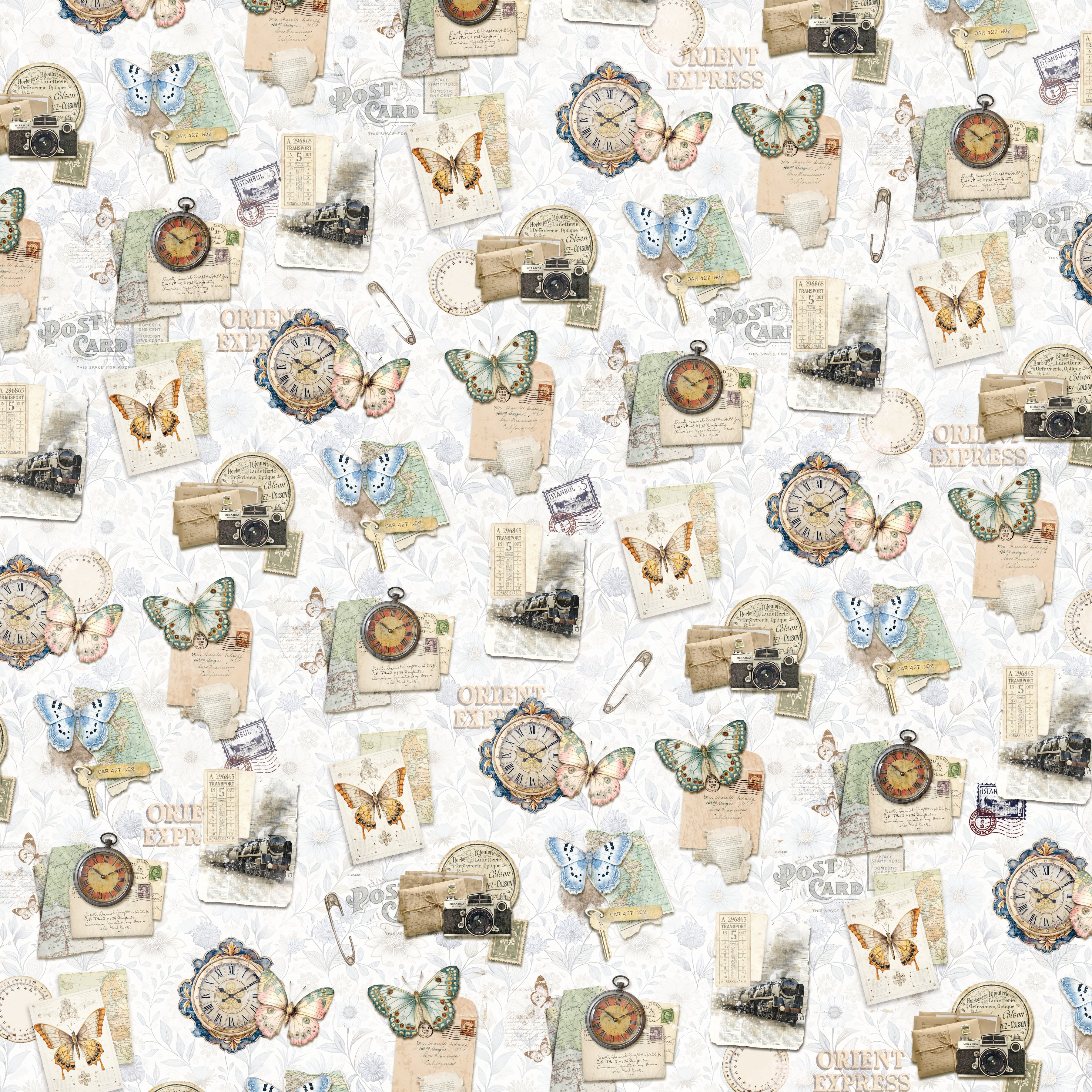 Eastern Journey Patterns Pad 12"x12" 8/Pkg