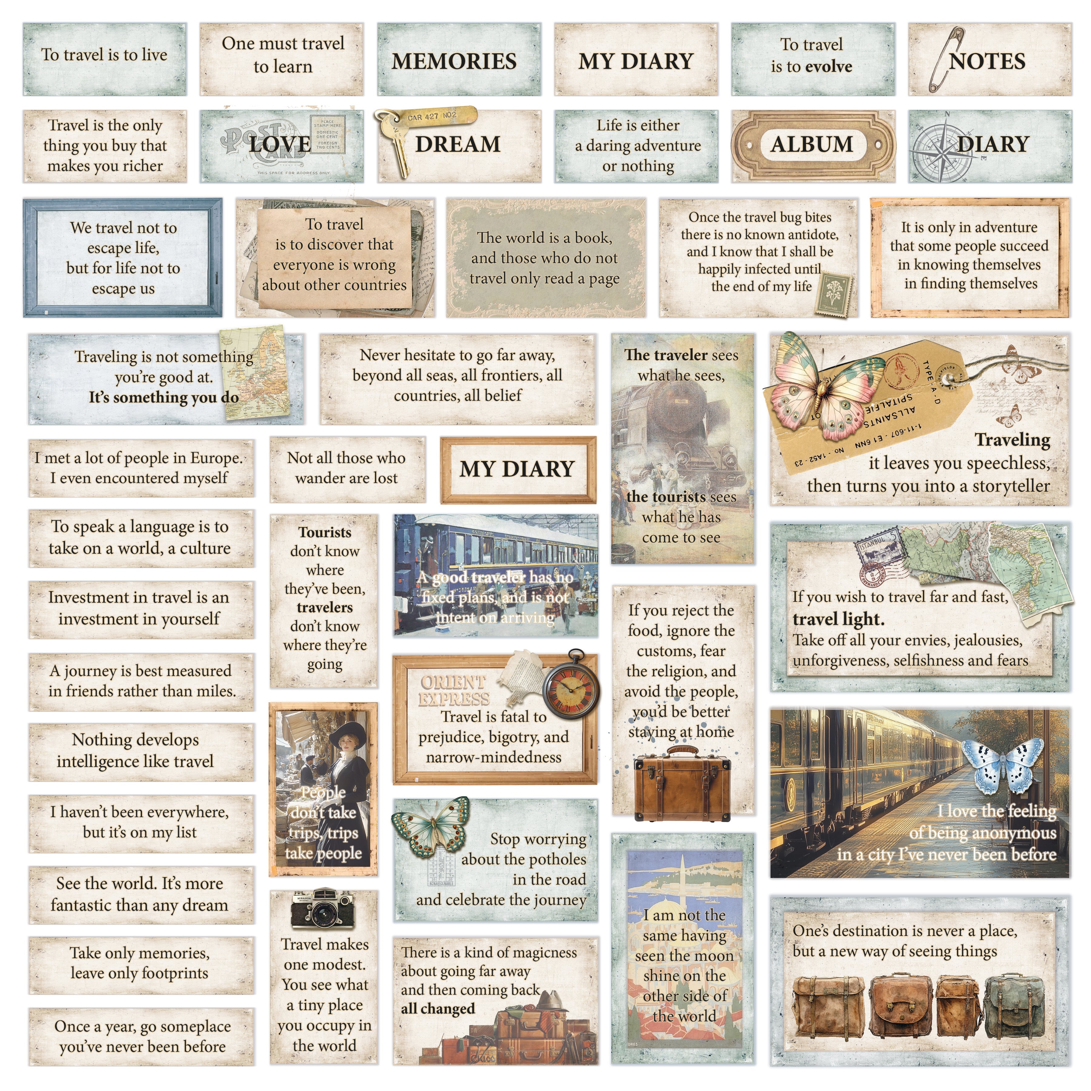 Eastern Journey Patterns Pad 12"x12" 8/Pkg